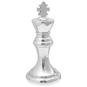 Skulpture 2 pcs Srebrno 17 x 17 x 42 cm Aluminij