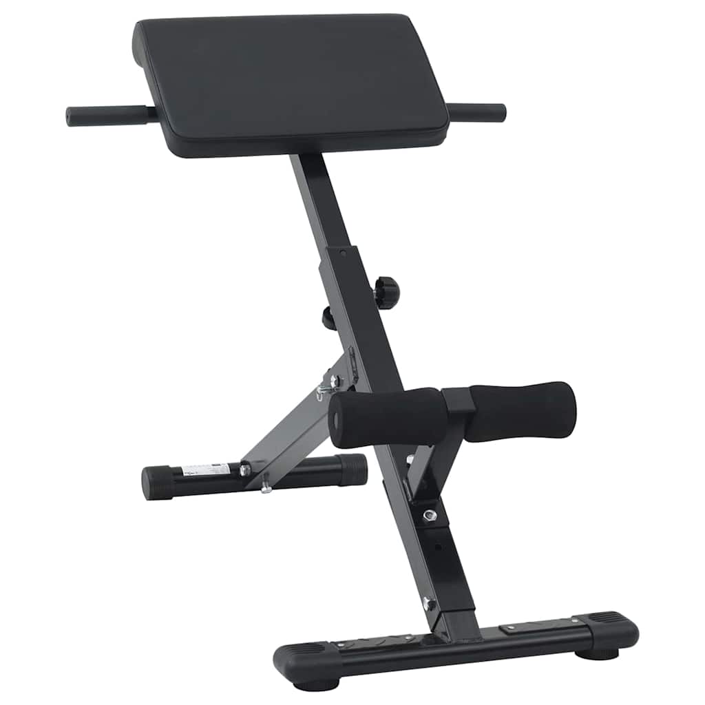 Klupa za hiperextenziju Crna 100,5 x 70 x 78 cm