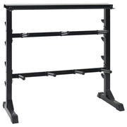 Rack za bučice Crna 99 x 45 x 95,5 cm Čelik s prahom premazan