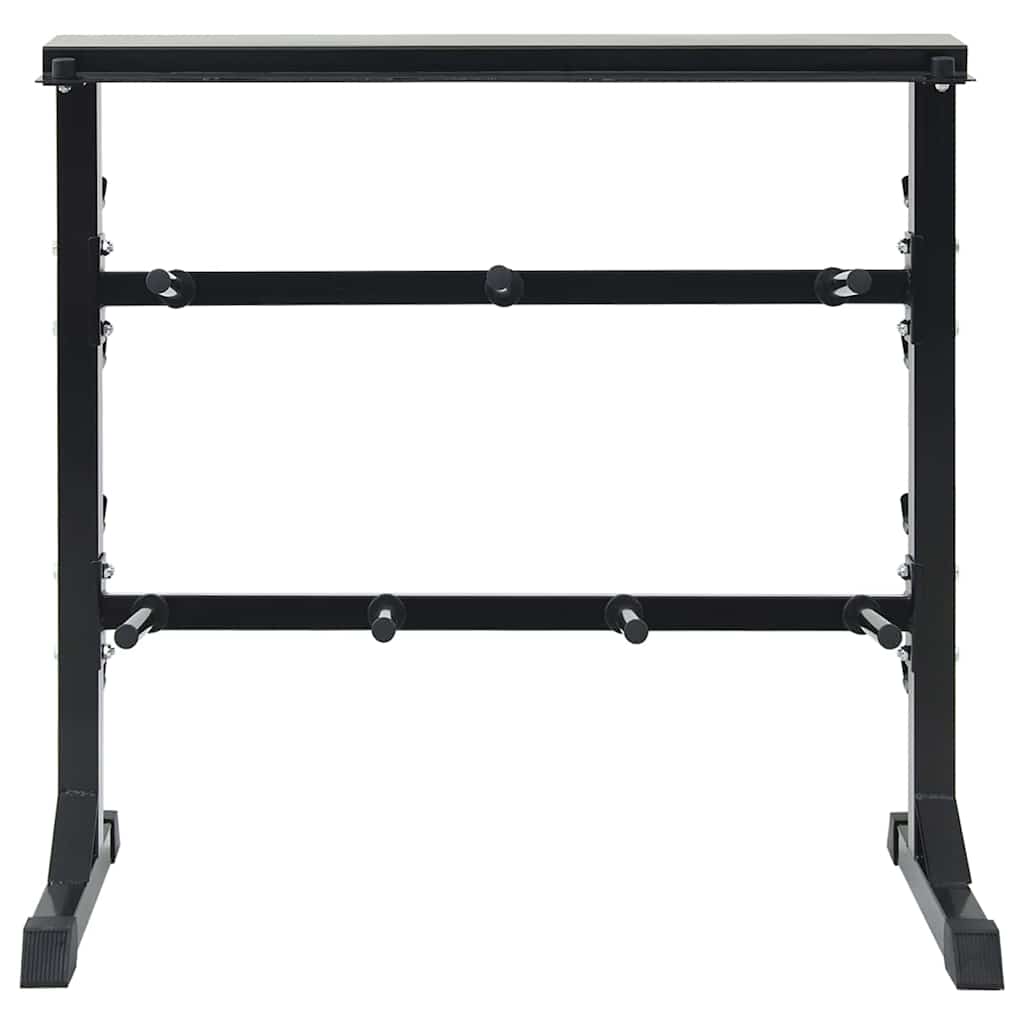 Rack za bučice Crna 99 x 45 x 95,5 cm Čelik s prahom premazan