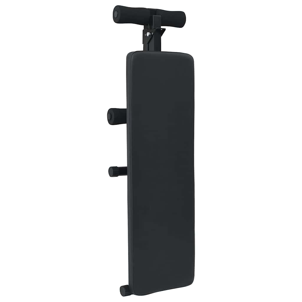 Klupa za trbušnjake Crna 124 x 33,5 x 55 cm