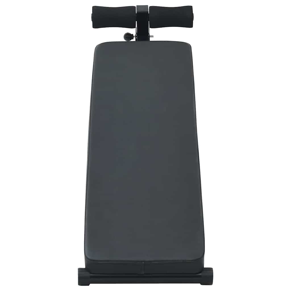 Klupa za trbušnjake Crna 124 x 33,5 x 55 cm