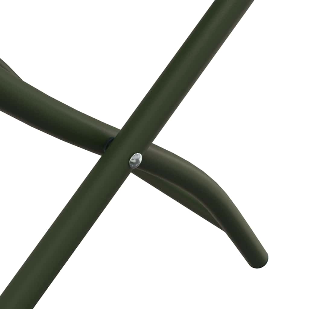Sklopiva stolica za vrt 2 pcs Zelena 42 x 52 x 82cm