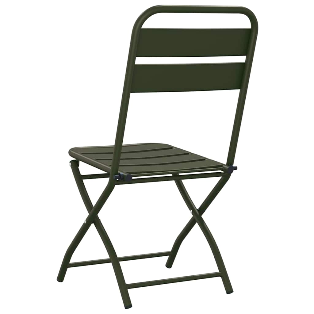 Sklopiva stolica za vrt 2 pcs Zelena 42 x 52 x 82cm