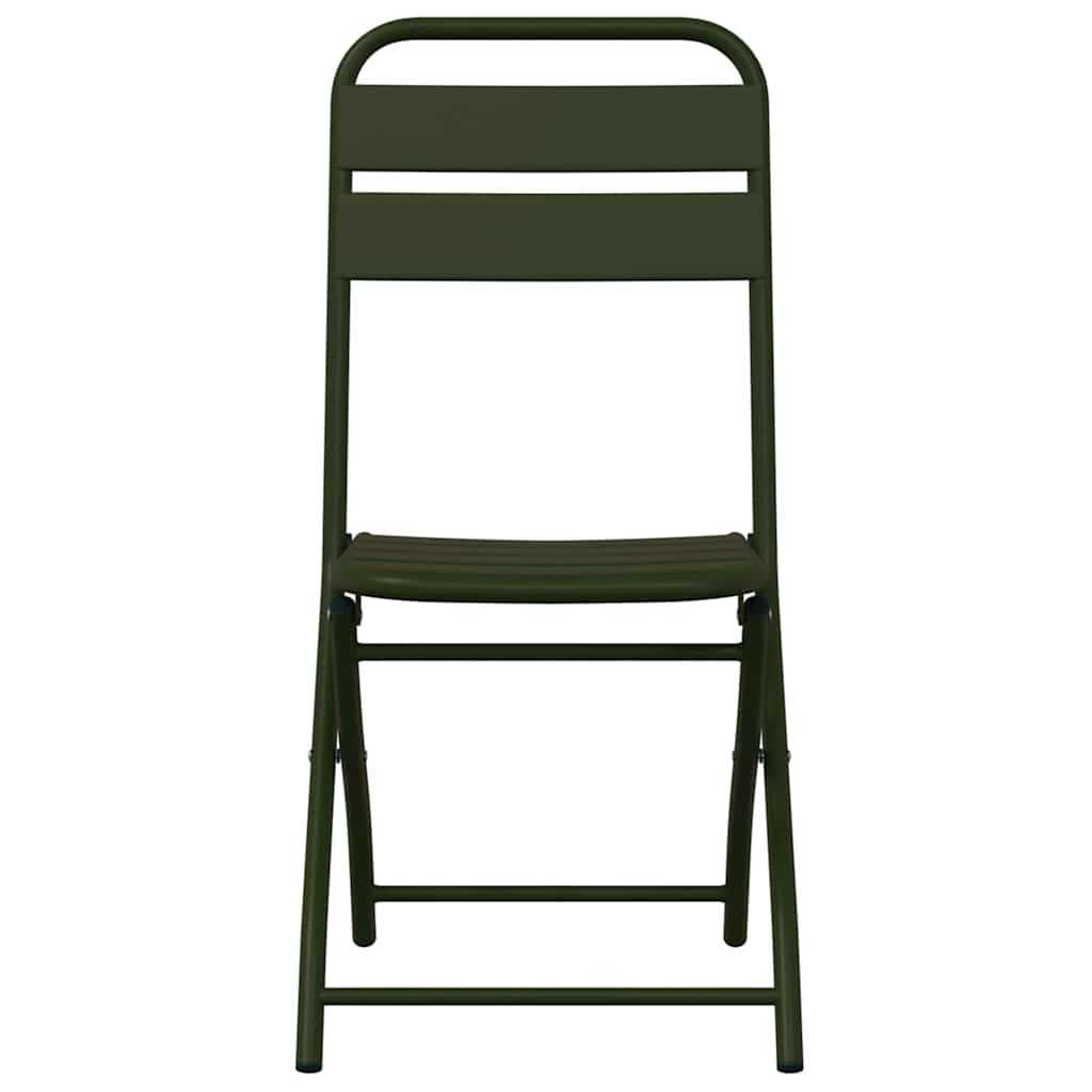 Sklopiva stolica za vrt 2 pcs Zelena 42 x 52 x 82cm