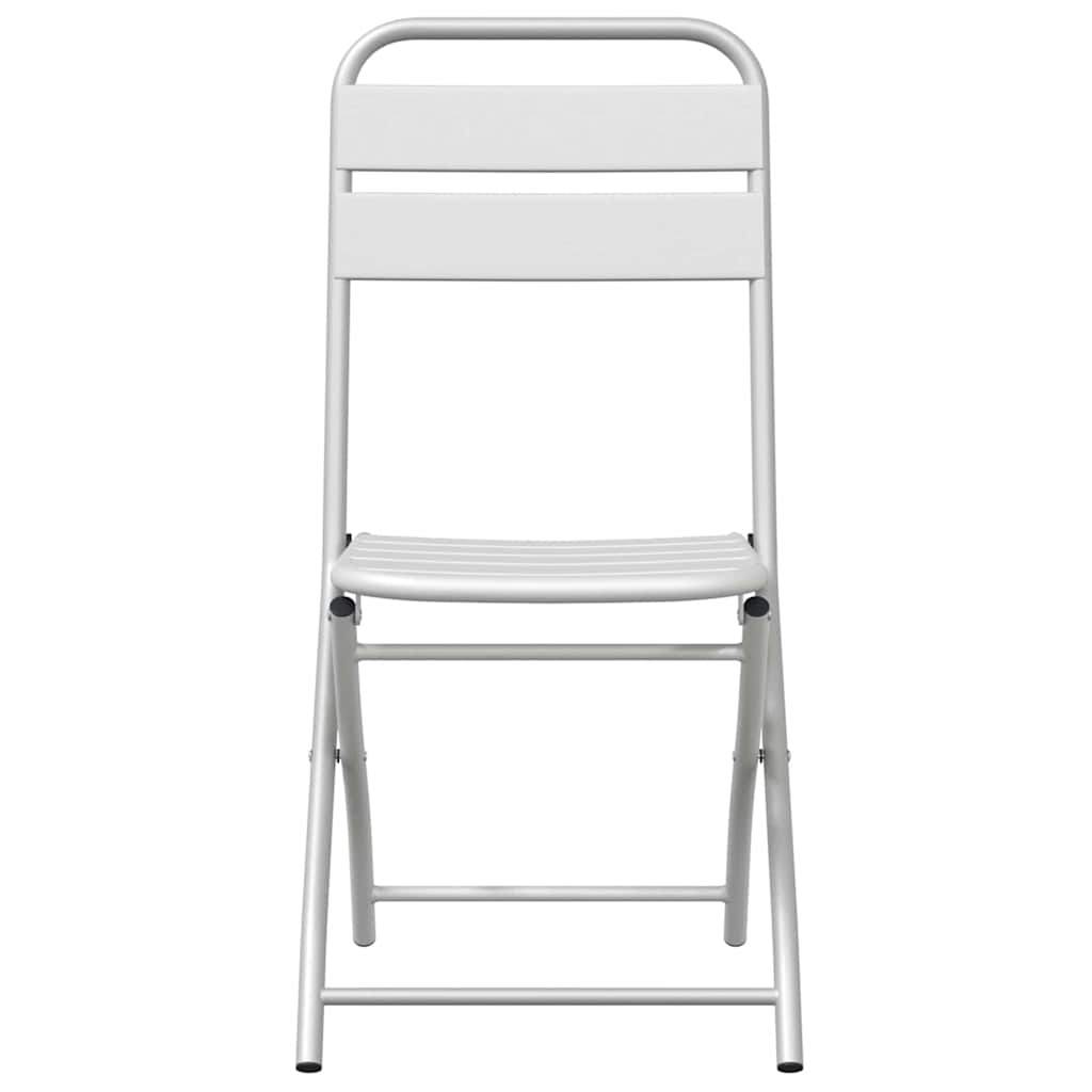 Sklopiva stolica za vrt 2 pcs Bijelo 42 x 52 x 82cm