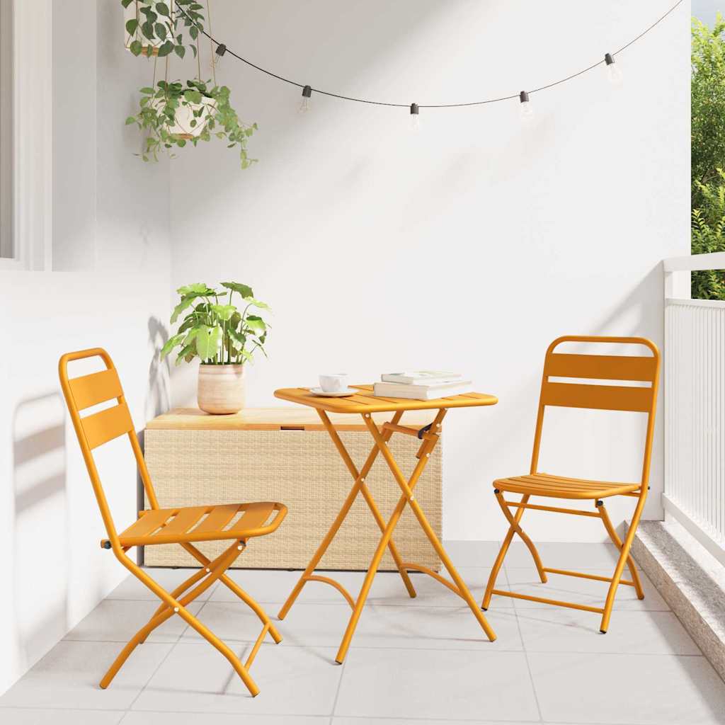 Sklopiva stolica za vrt 2 pcs Gorušica 42 x 52 x 82cm