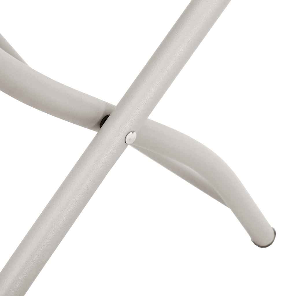 Sklopiva stolica za vrt 2 pcs Bež 42 x 52 x 82cm