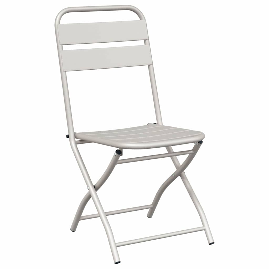 Sklopiva stolica za vrt 2 pcs Bež 42 x 52 x 82cm
