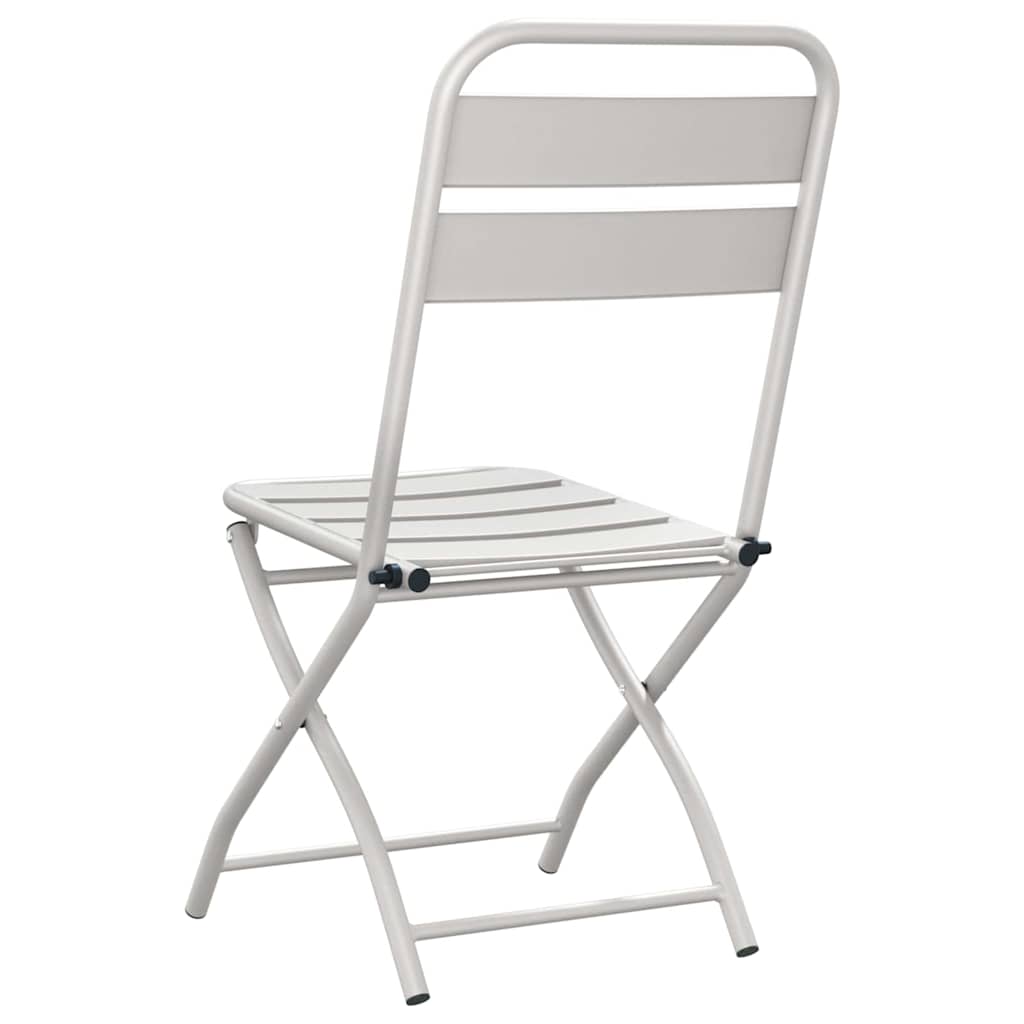 Sklopiva stolica za vrt 2 pcs Bež 42 x 52 x 82cm
