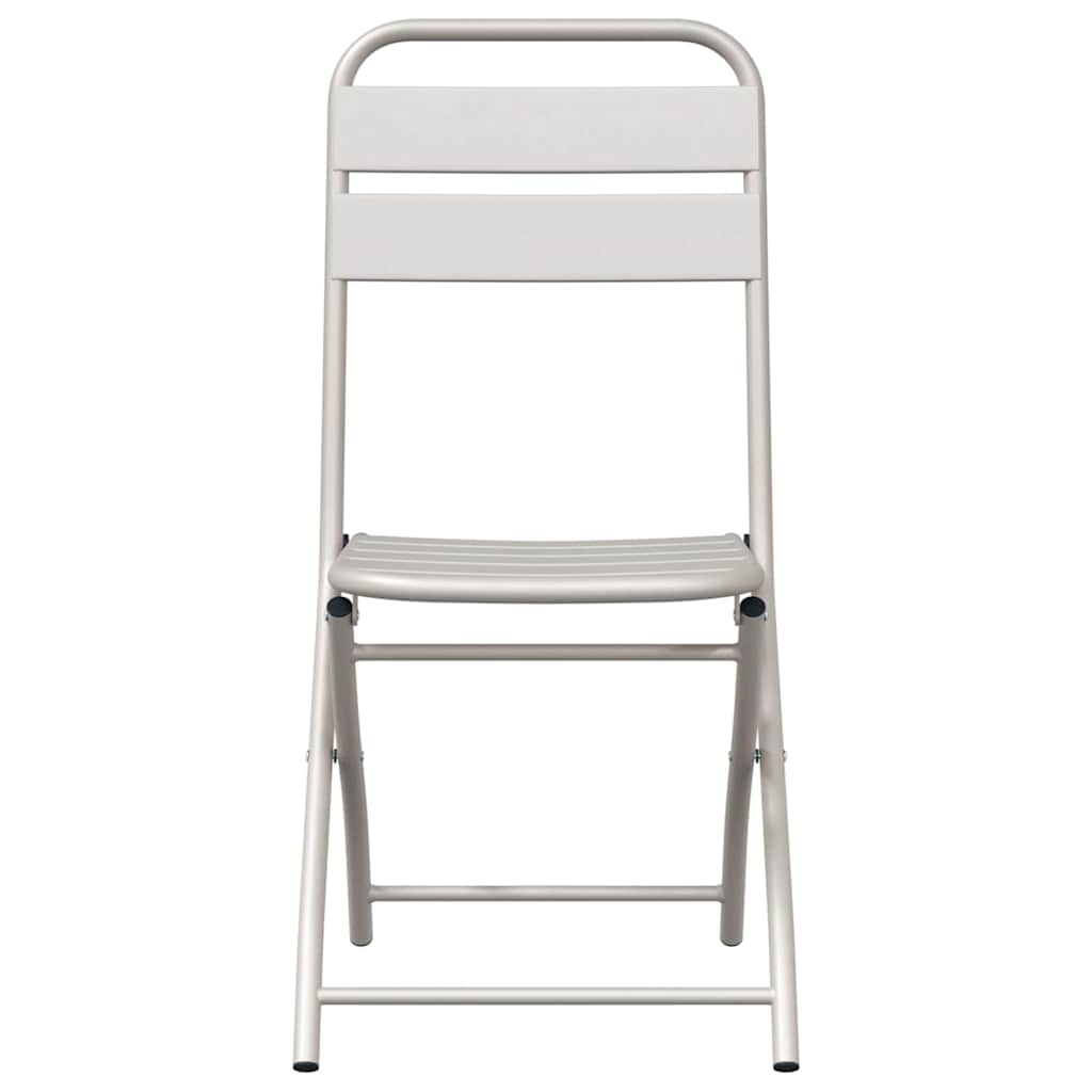 Sklopiva stolica za vrt 2 pcs Bež 42 x 52 x 82cm