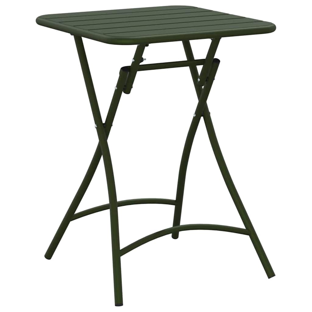 Bistro Stol Tamnozelena 55 x 55 x 72,5 cm Čelik s prahom