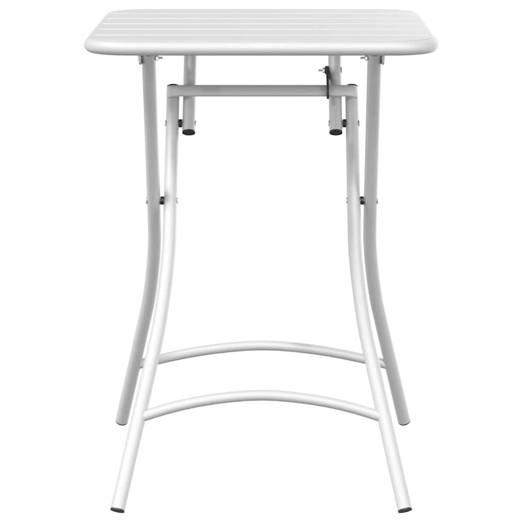 Bistro Stol Bijelo 55 x 55 x 72,5 cm Čelik s prahom