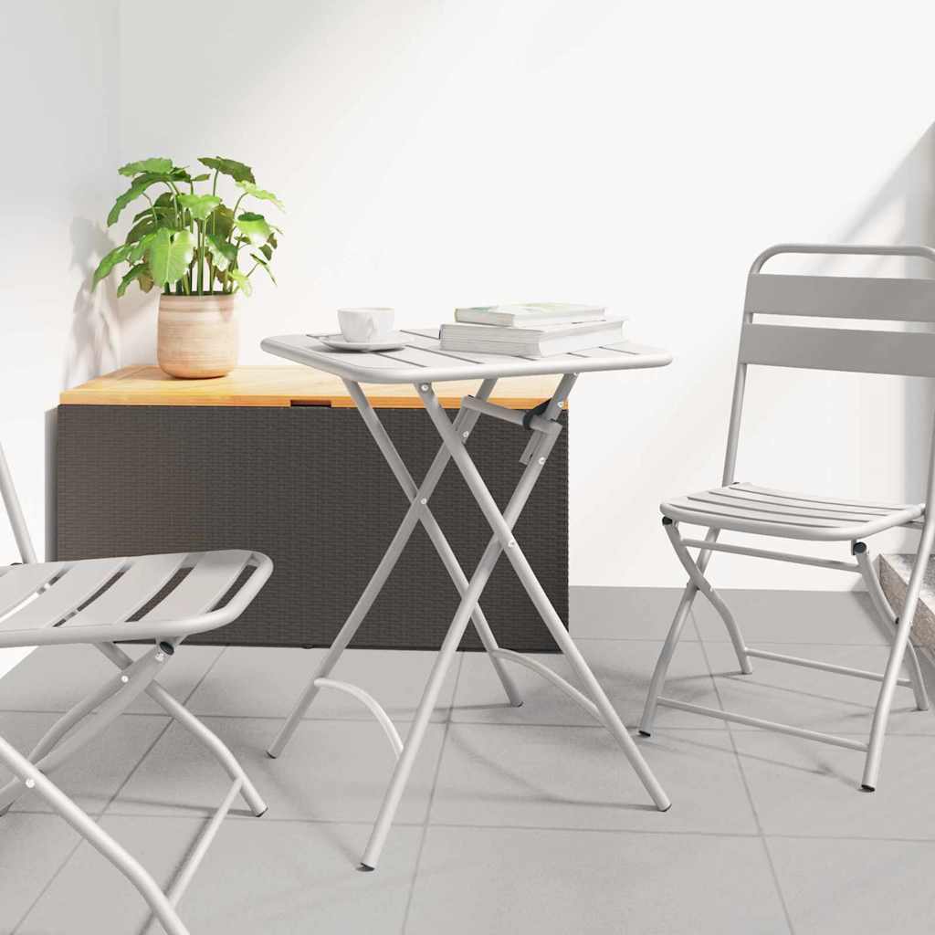 Bistro Stol Bež 55 x 55 x 72,5 cm Čelik s prahom