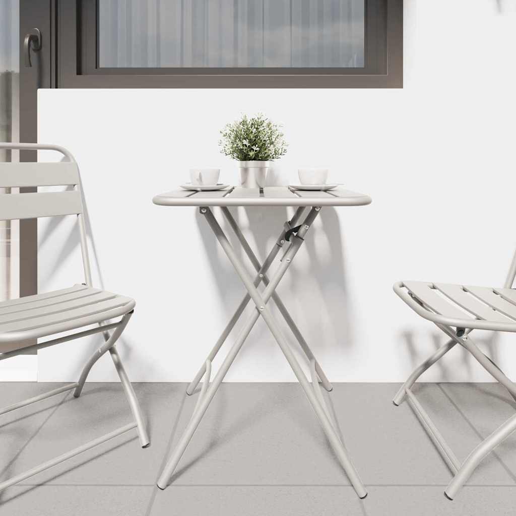 Bistro Stol Bež 55 x 55 x 72,5 cm Čelik s prahom
