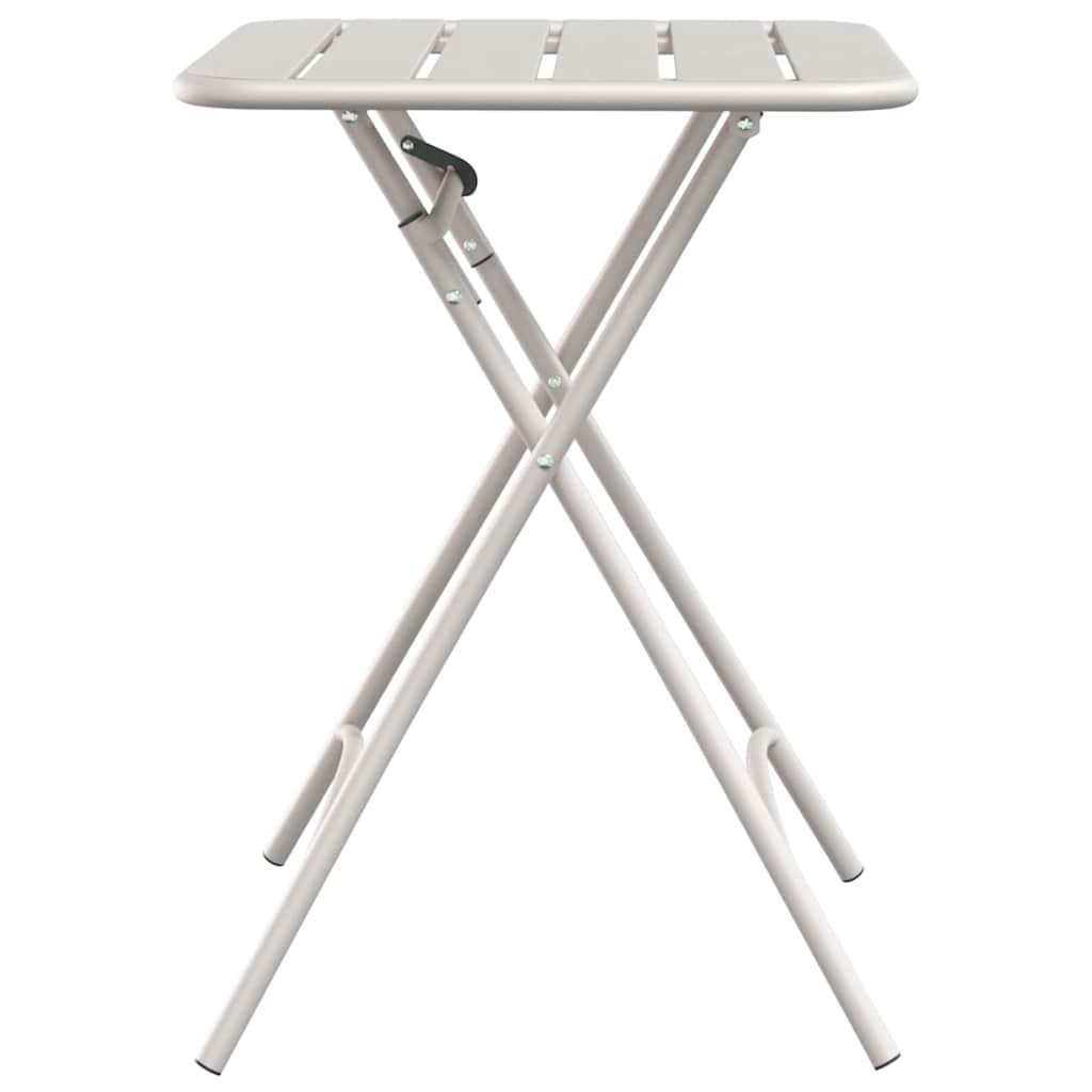 Bistro Stol Bež 55 x 55 x 72,5 cm Čelik s prahom