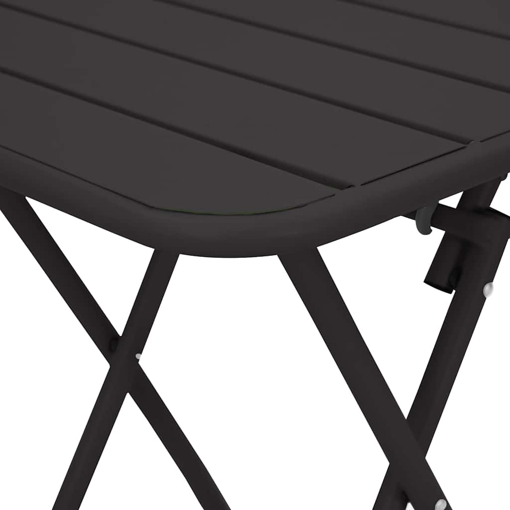 Bistro Stol Antracit 55 x 55 x 72,5 cm Čelik s prahom