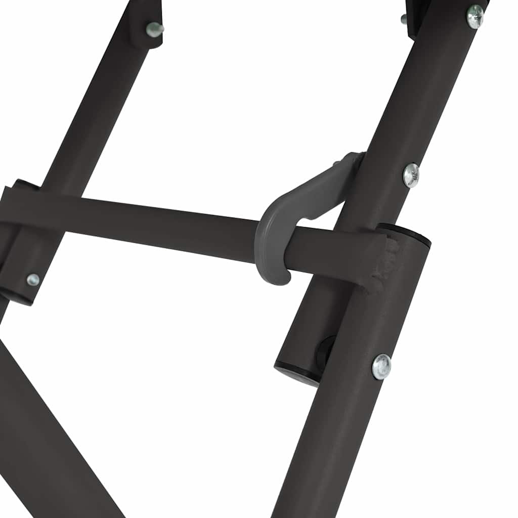 Bistro Stol Antracit 55 x 55 x 72,5 cm Čelik s prahom