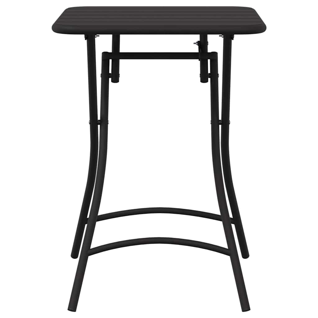 Bistro Stol Antracit 55 x 55 x 72,5 cm Čelik s prahom