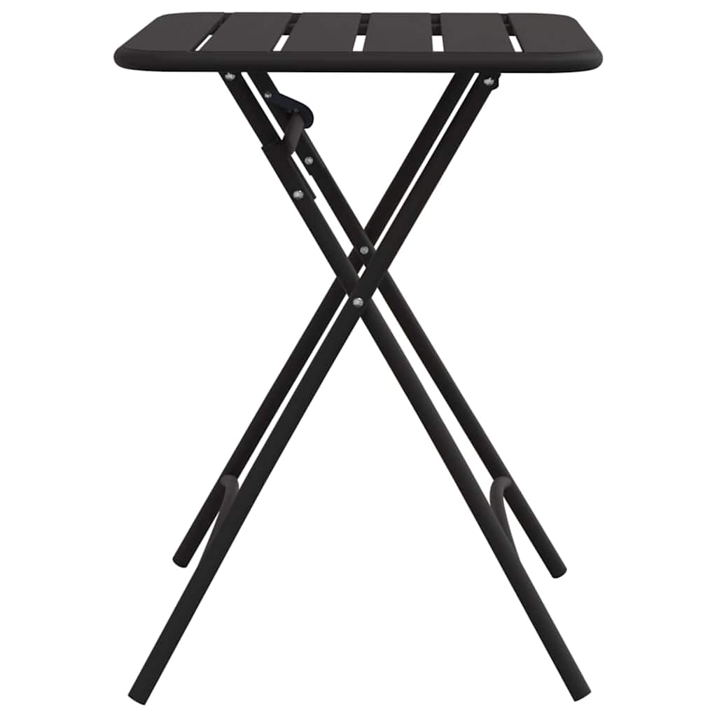 Bistro Stol Antracit 55 x 55 x 72,5 cm Čelik s prahom