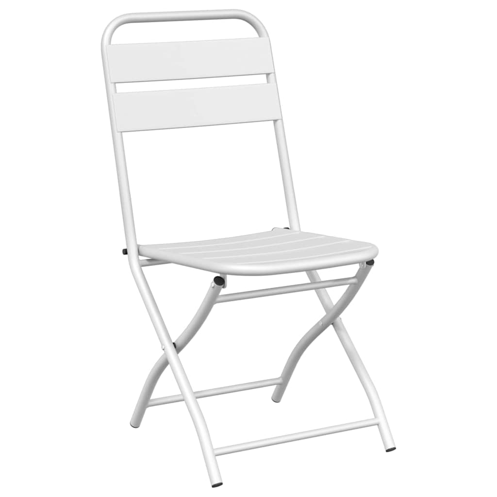 Bistro set 3 pcs Bijelo Čelik