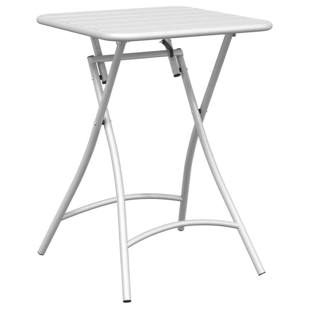 Bistro set 3 pcs Bijelo Čelik
