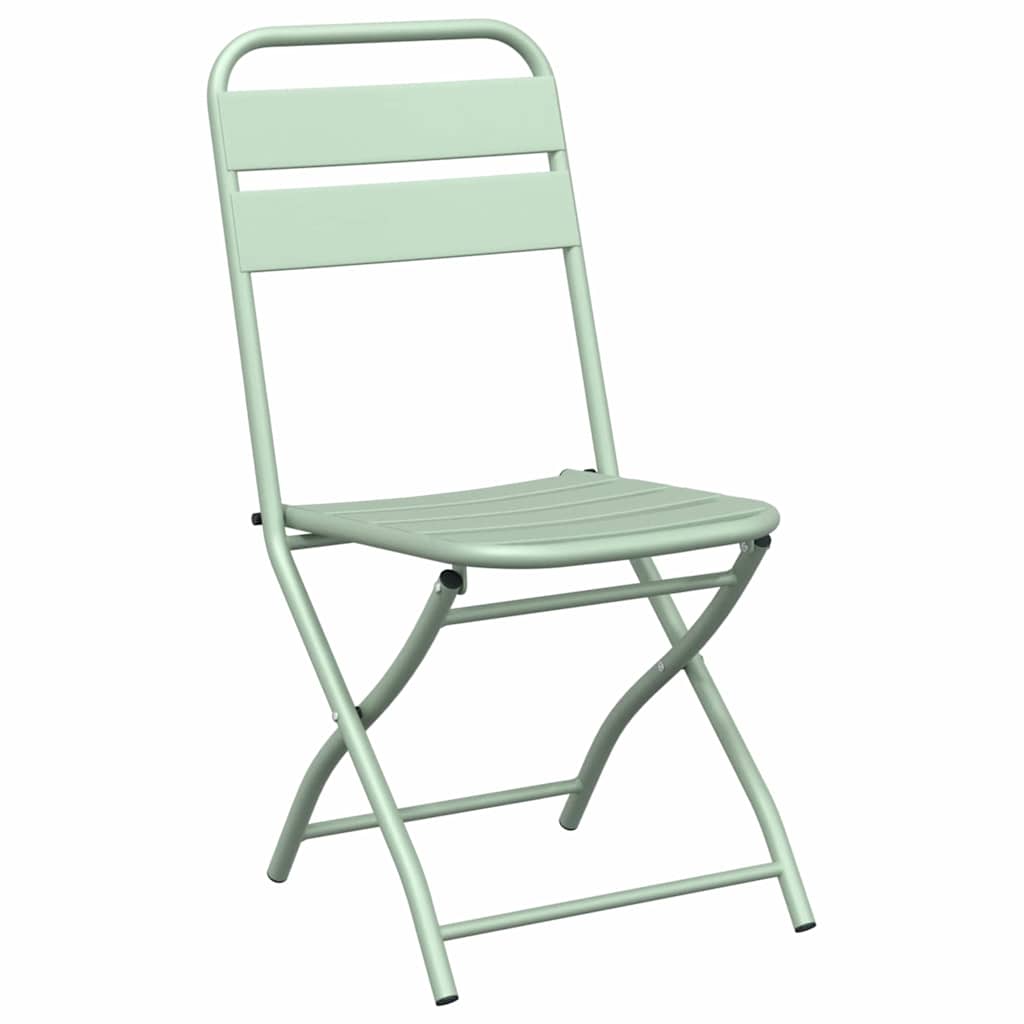 Bistro set 3 pcs Zelena Čelik
