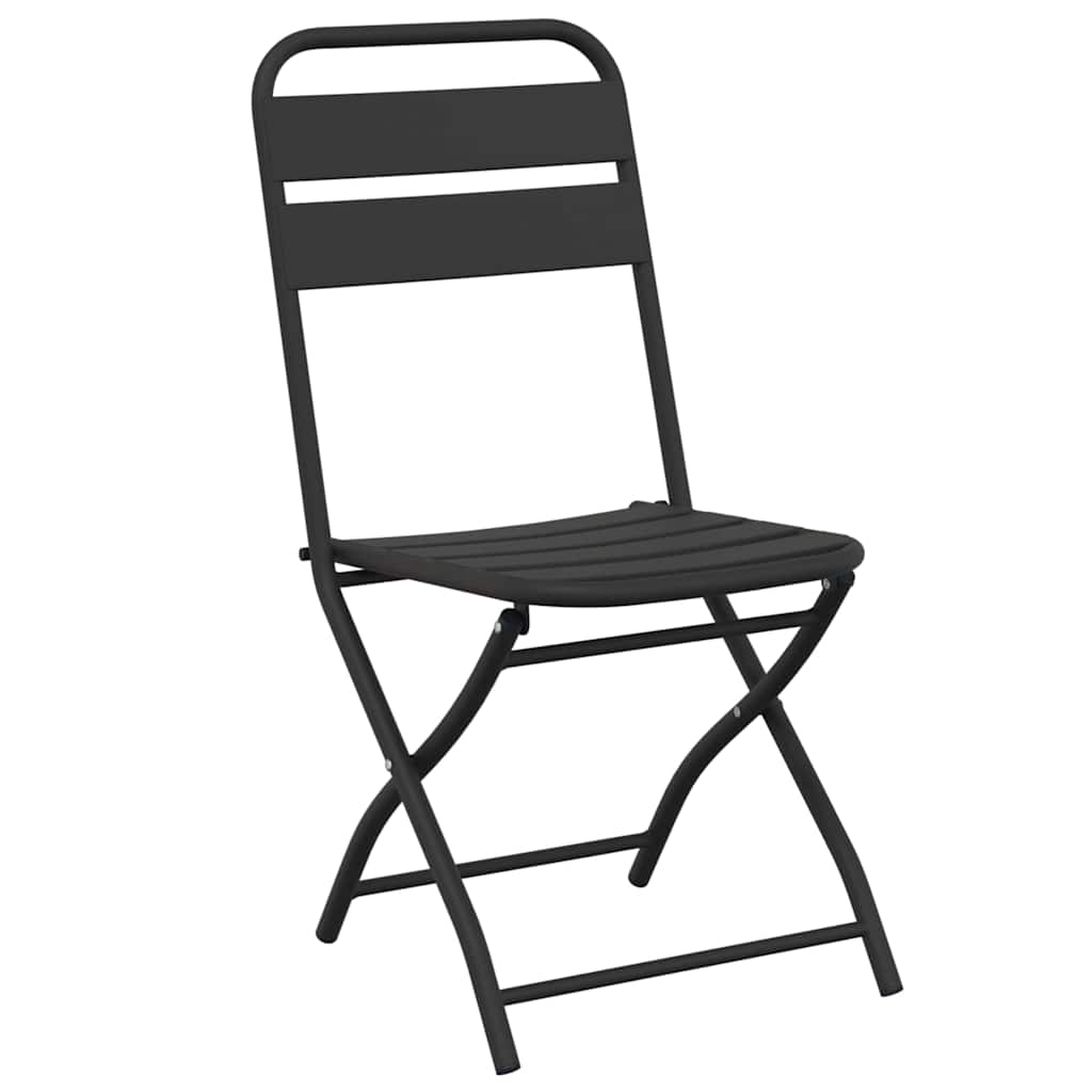 Bistro set 3 pcs Antracit Čelik