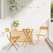 Sklopiva stolica za vrt 2 pcs Gorušica 42 x 46 x 82cm Metal