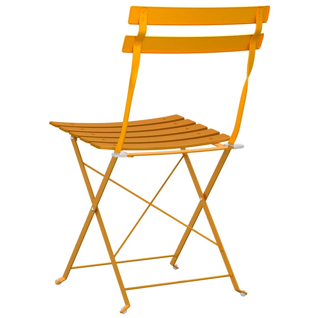 Sklopiva stolica za vrt 2 pcs Gorušica 42 x 46 x 82cm Metal