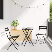 Sklopiva stolica za vrt 2 pcs Antracit 42 x 46 x 82cm Metal