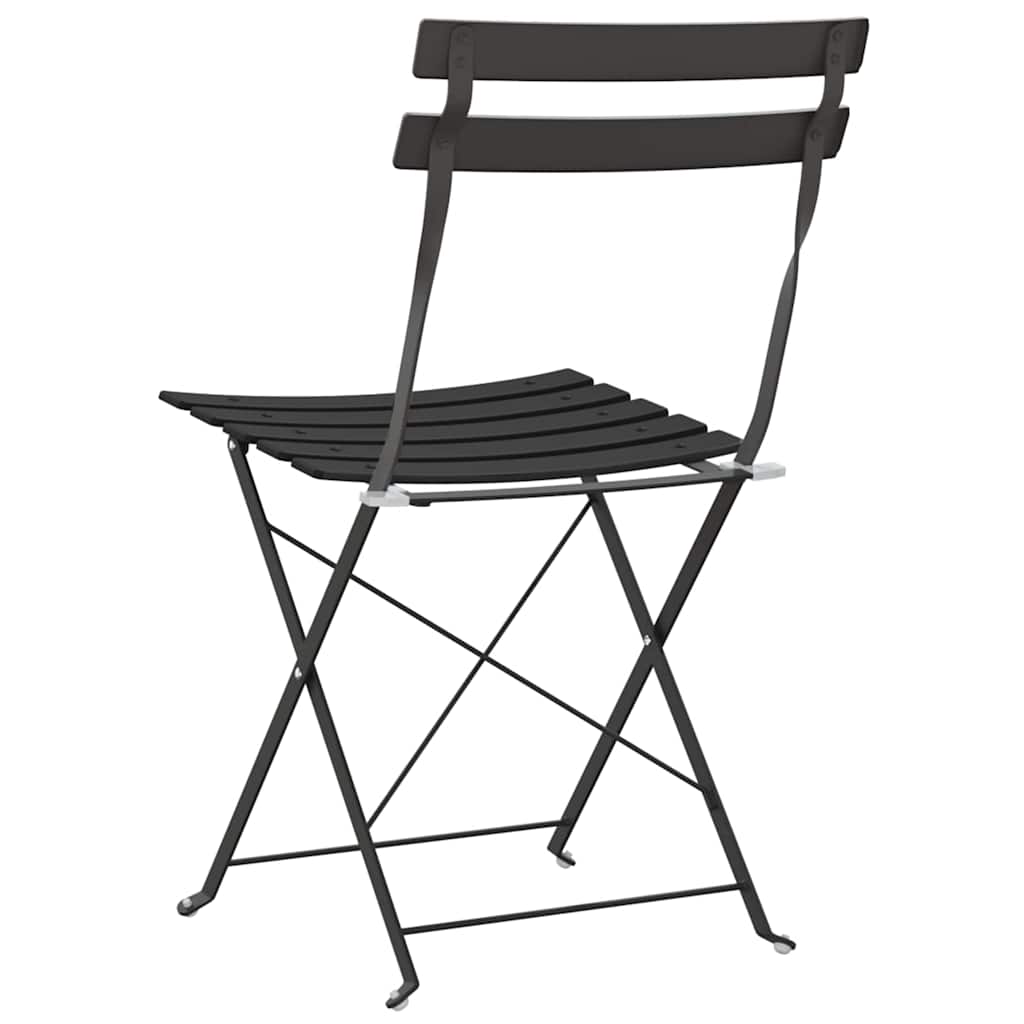 Sklopiva stolica za vrt 2 pcs Antracit 42 x 46 x 82cm Metal
