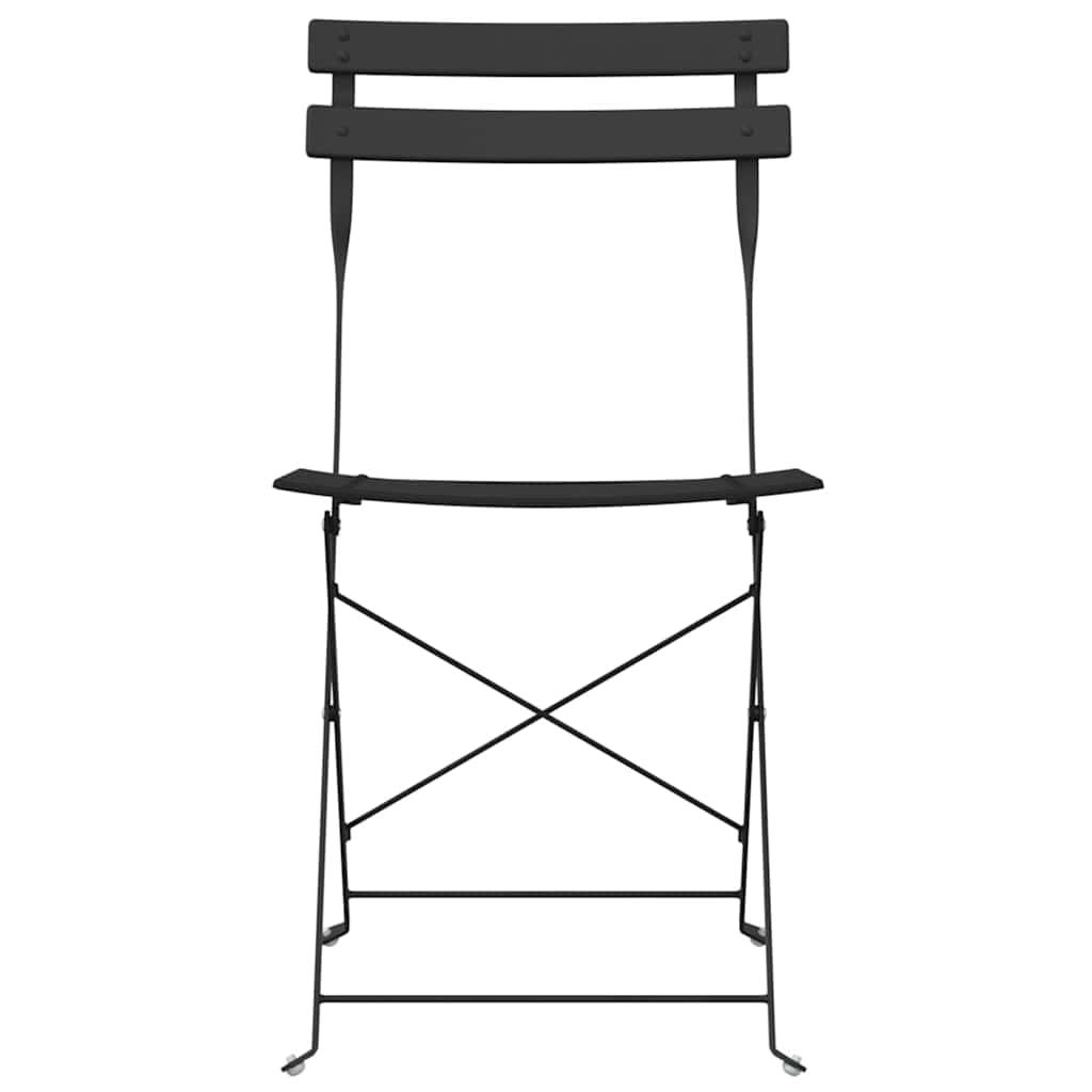 Sklopiva stolica za vrt 2 pcs Antracit 42 x 46 x 82cm Metal