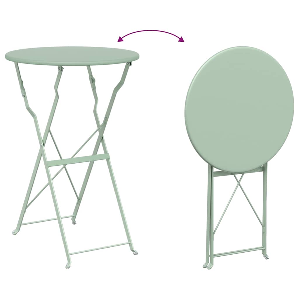 Bistro Stol Svijetla mint boja Ø 50 x 71 cm Čelik s prahom