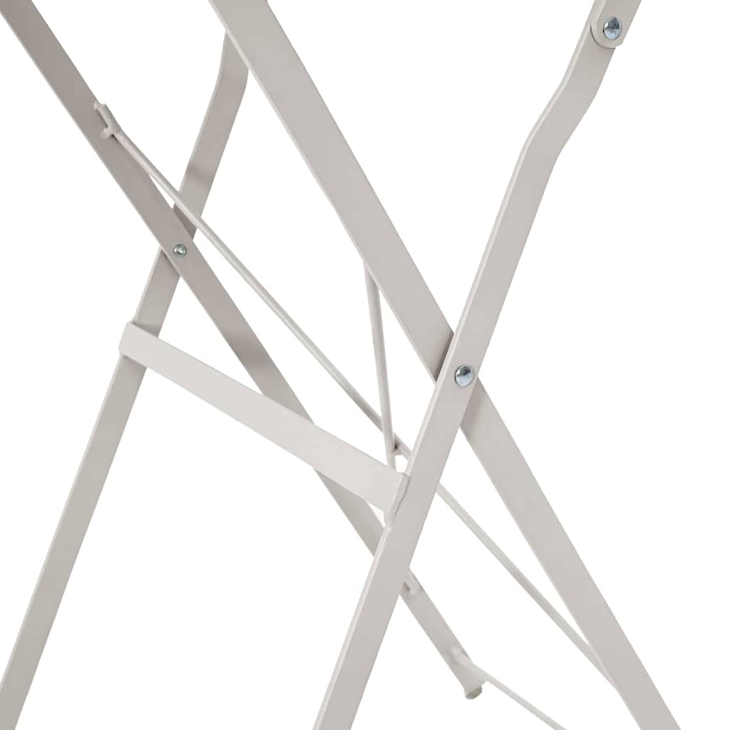 Bistro Stol Bež Ø 50 x 71 cm Čelik s prahom