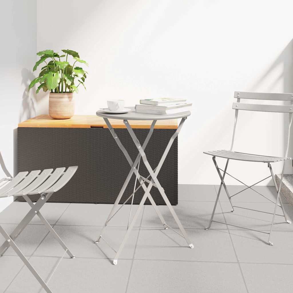 Bistro Stol Bež Ø 50 x 71 cm Čelik s prahom
