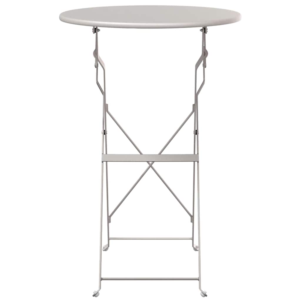 Bistro Stol Bež Ø 50 x 71 cm Čelik s prahom