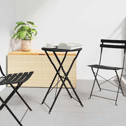 Bistro Stol Antracit Ø 50 x 71 cm Čelik s prahom