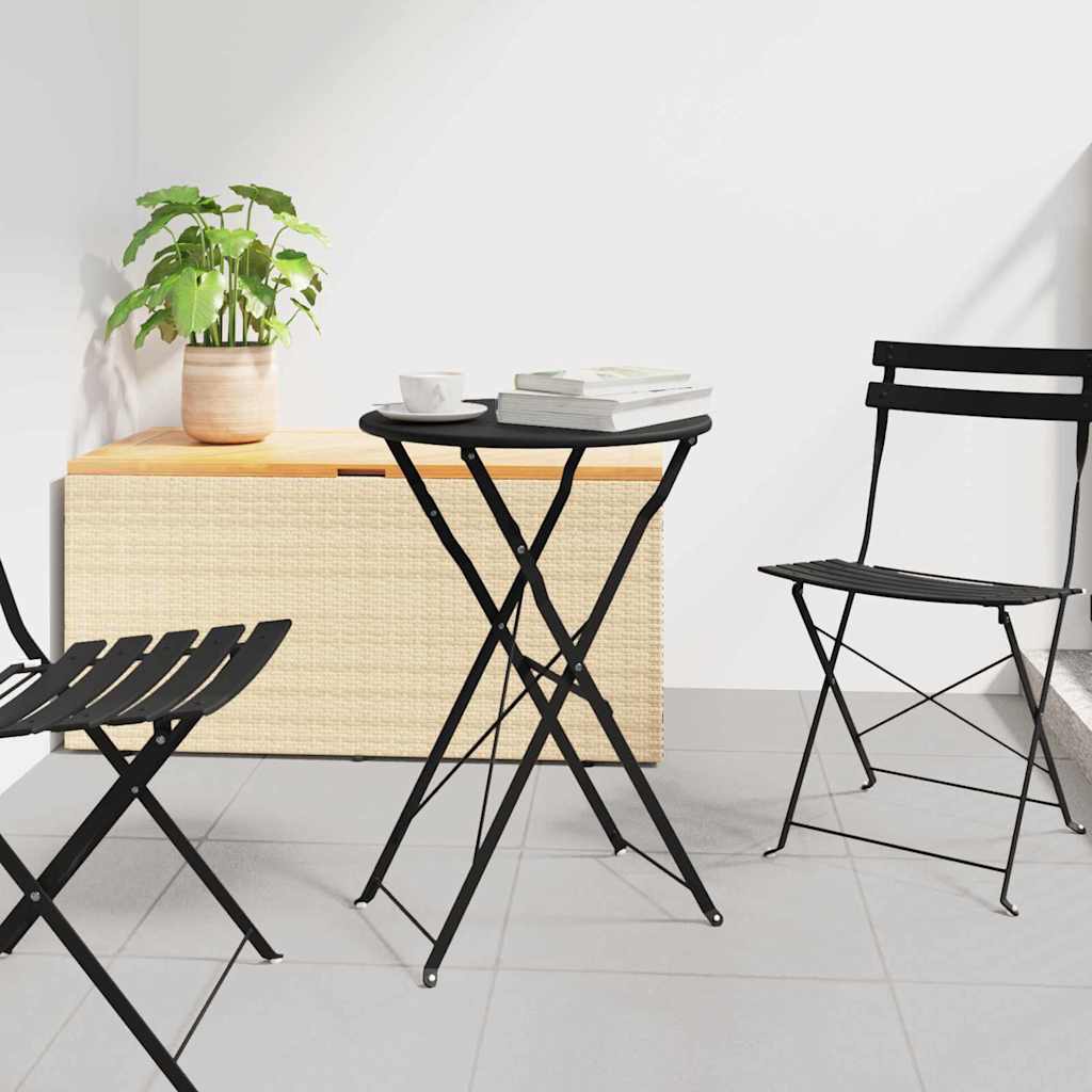 Bistro Stol Antracit Ø 50 x 71 cm Čelik s prahom