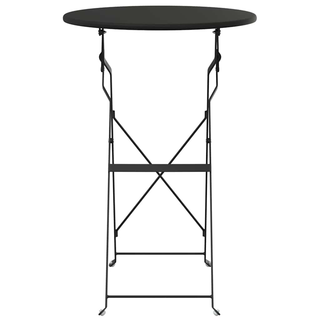 Bistro Stol Antracit Ø 50 x 71 cm Čelik s prahom