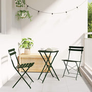 Sklopivi bistro set 3 pcs Šuma Čelik