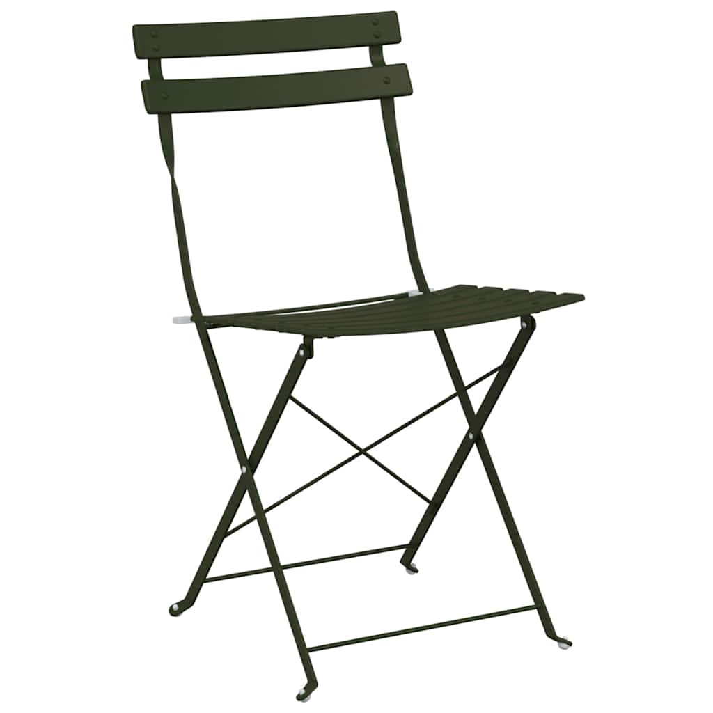 Sklopivi bistro set 3 pcs Šuma Čelik