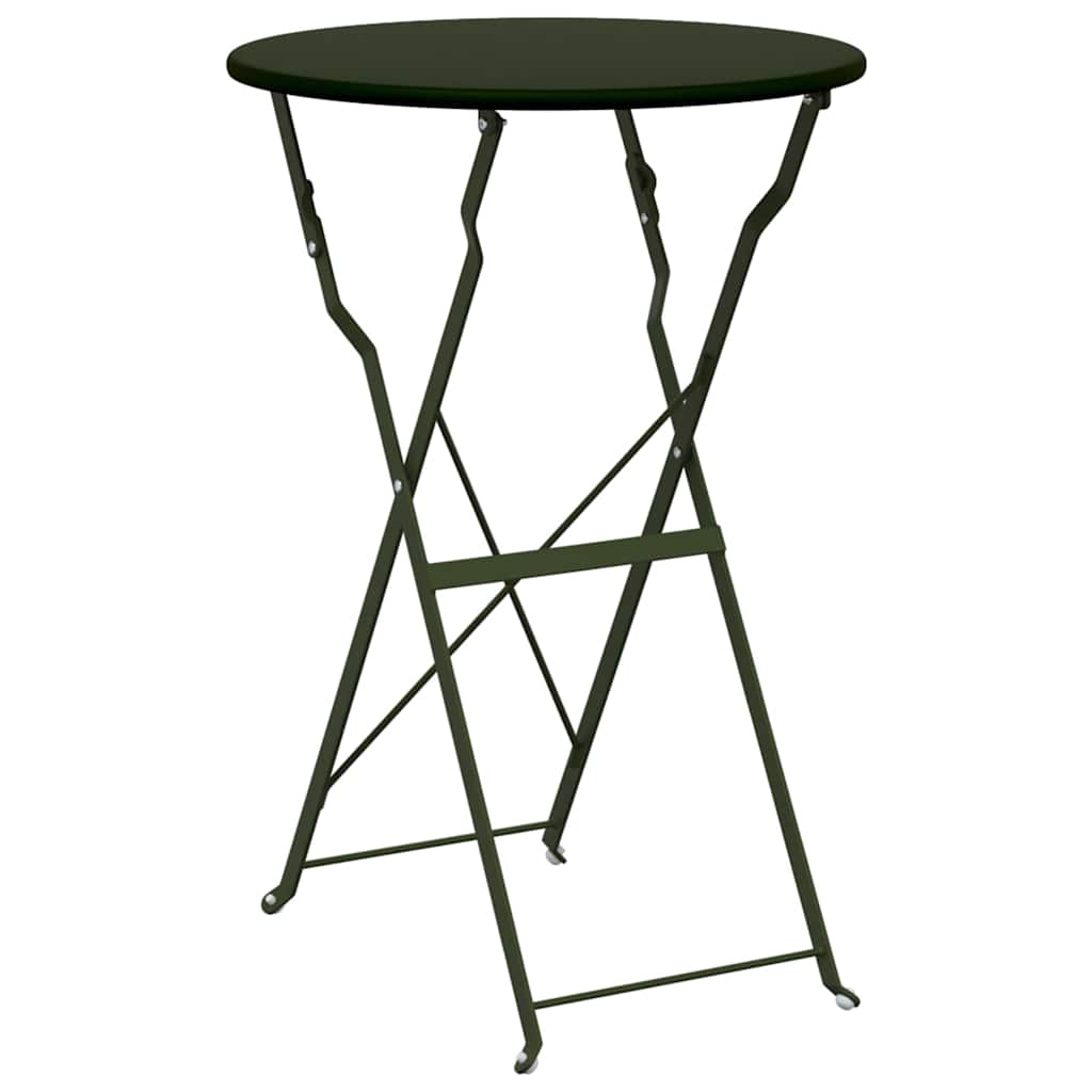 Sklopivi bistro set 3 pcs Šuma Čelik