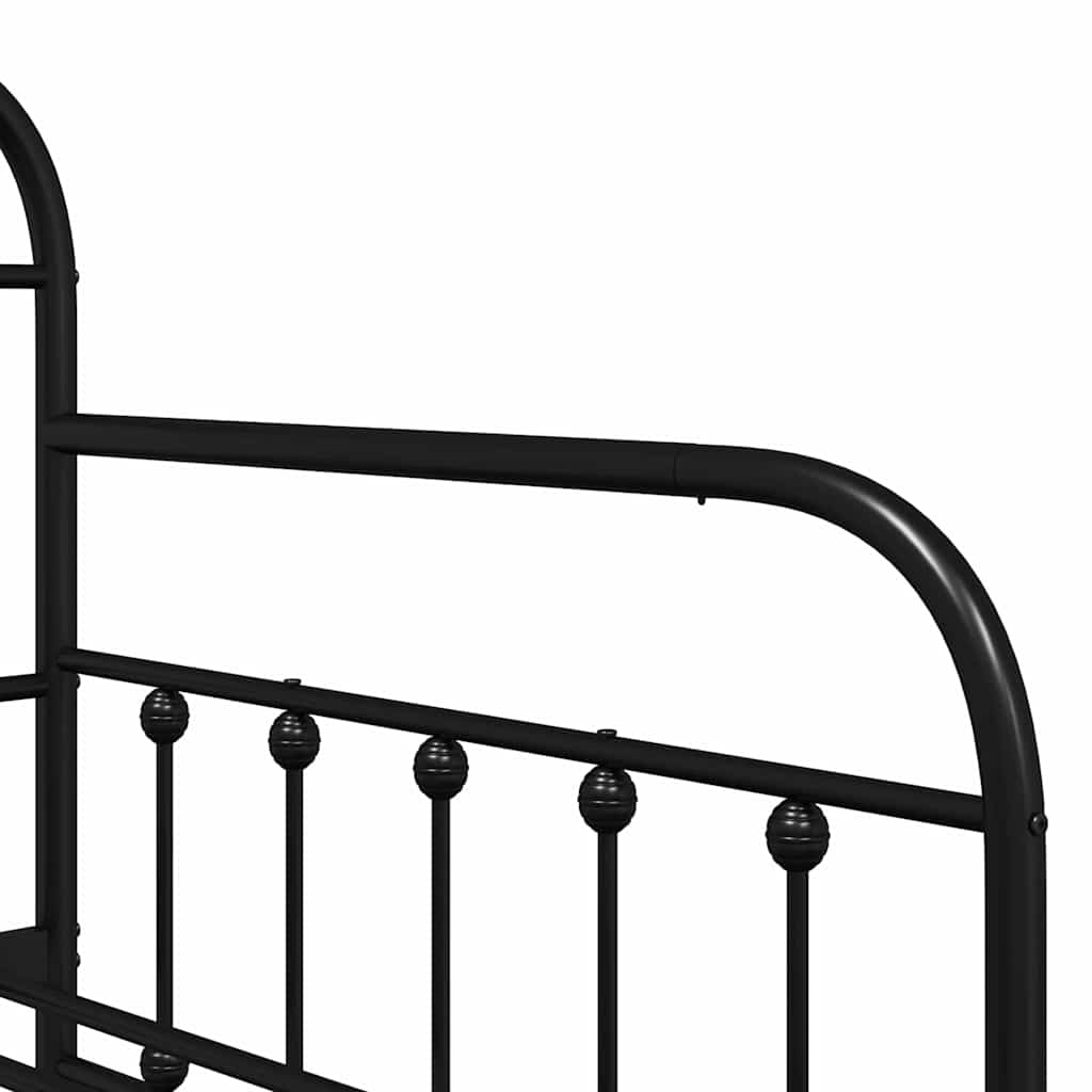 Krevet na kat Crna 90 x 190 cm Čelik s prahom premazan