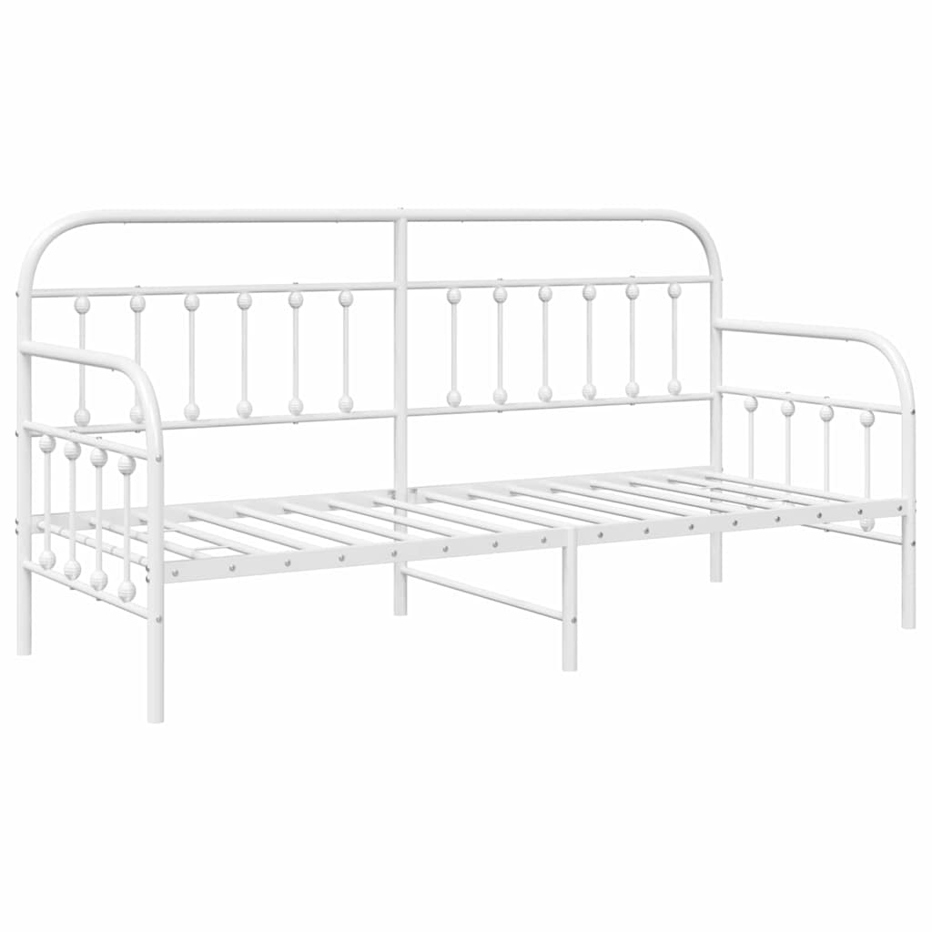 Krevet na kat Bijelo 75 x 190 cm Čelik s prahom premazan