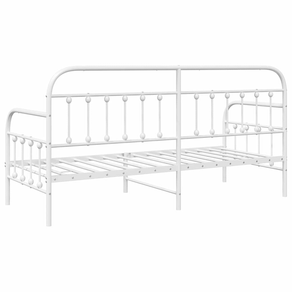 Krevet na kat Bijelo 75 x 190 cm Čelik s prahom premazan