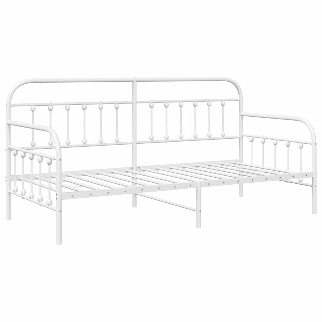 Krevet na kat Bijelo 100 x 200 cm Čelik s prahom premazan