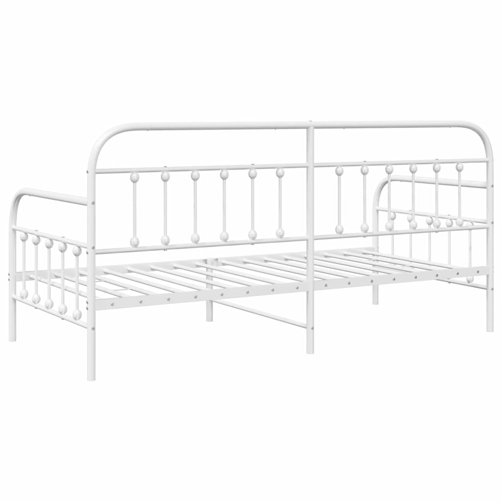 Krevet na kat Bijelo 100 x 200 cm Čelik s prahom premazan