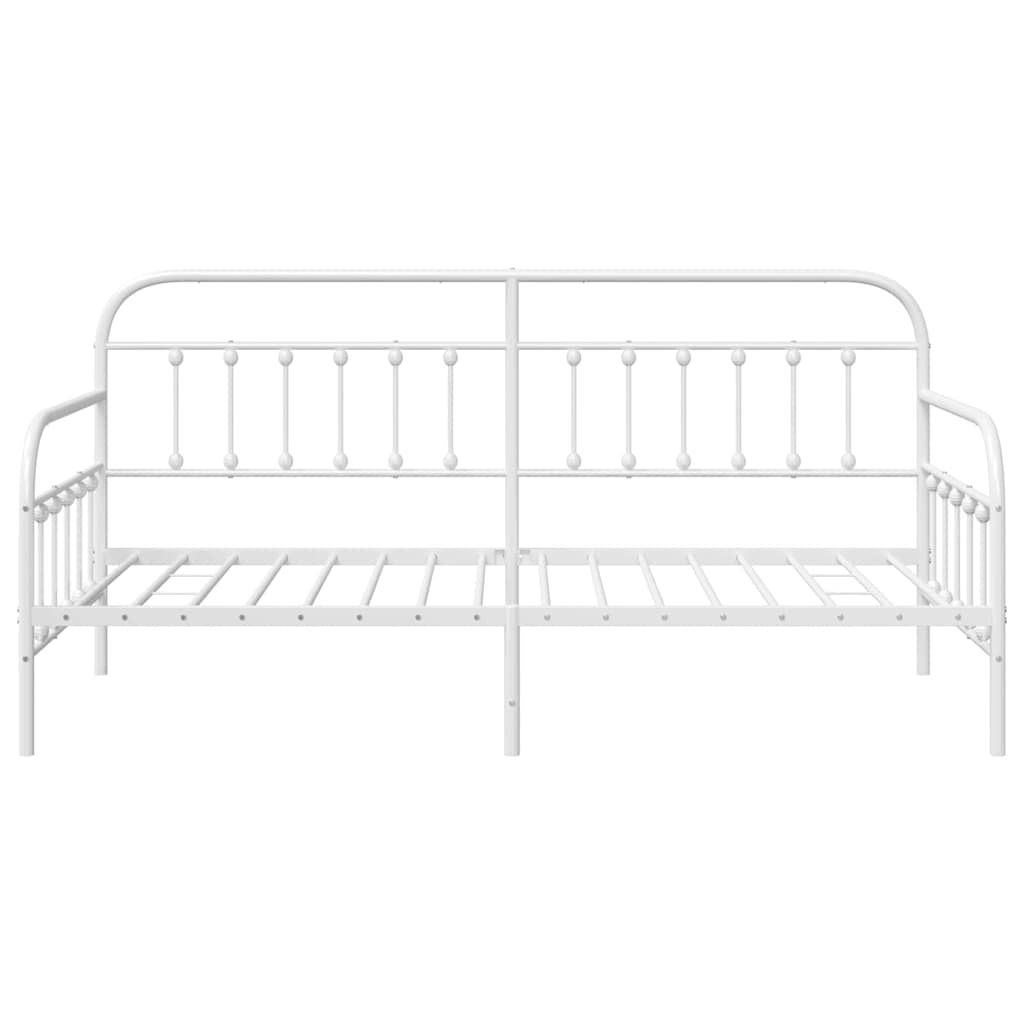 Krevet na kat Bijelo 100 x 200 cm Čelik s prahom premazan