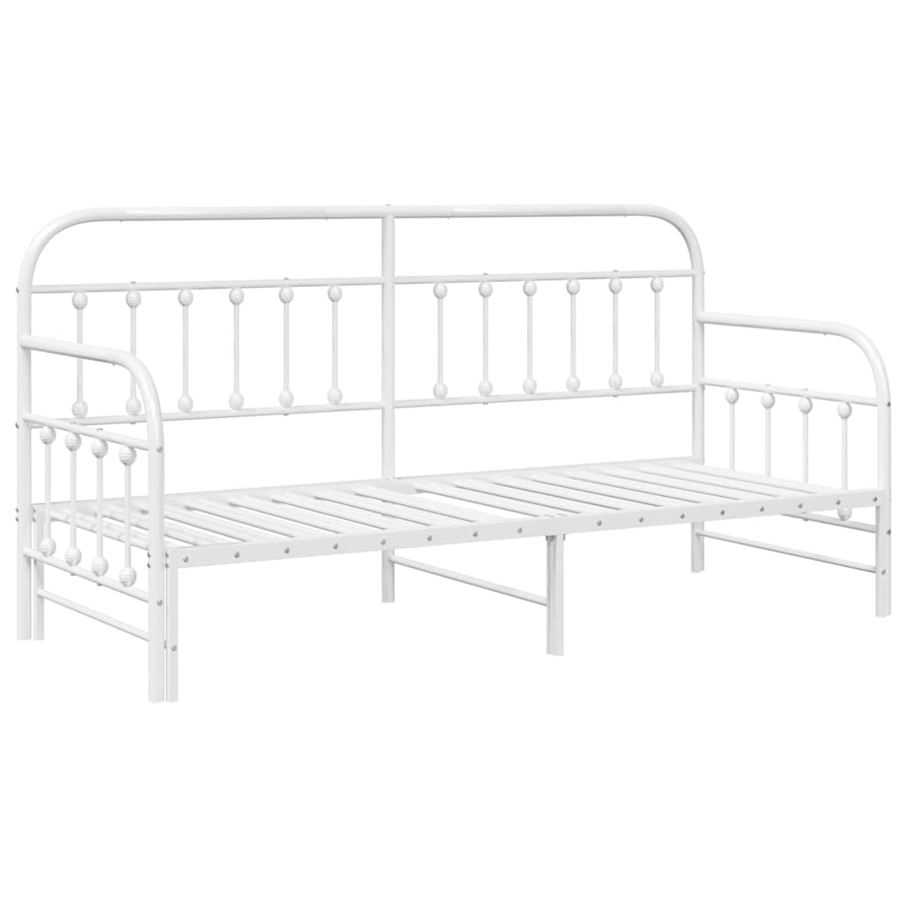 Krevet na kat Bijelo 75 x 190 cm Čelik s prahom premazan